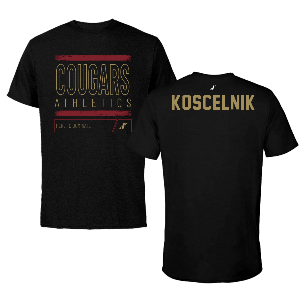 College of Charleston (South Carolina) Equestrian Black Dominate Performance Tee - Alex Koscelnik