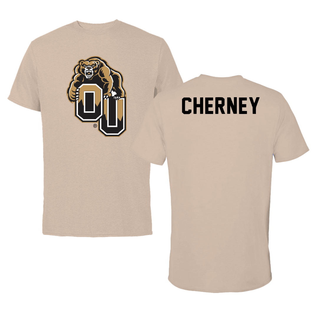 Oakland University TF and XC Tan Tee - Conner Cherney