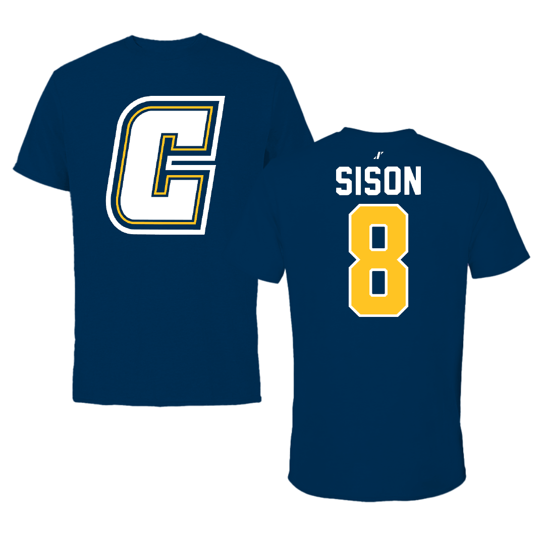 Coker University Acrobatics & Tumbling Navy Tee - #8 Olivia Sison