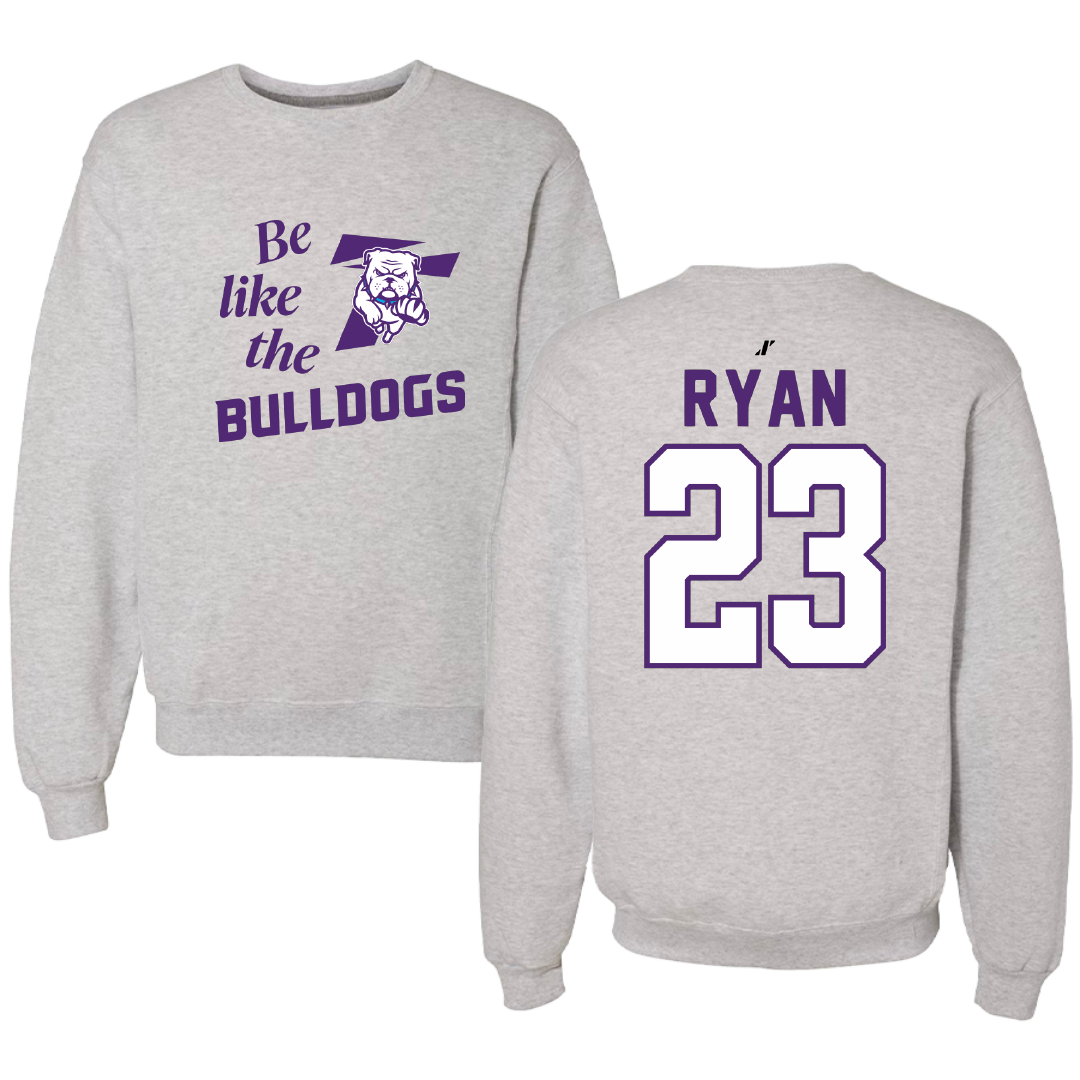 Truman State University Football Light Gray Be Like Us Crewneck - #23 Nathan Ryan