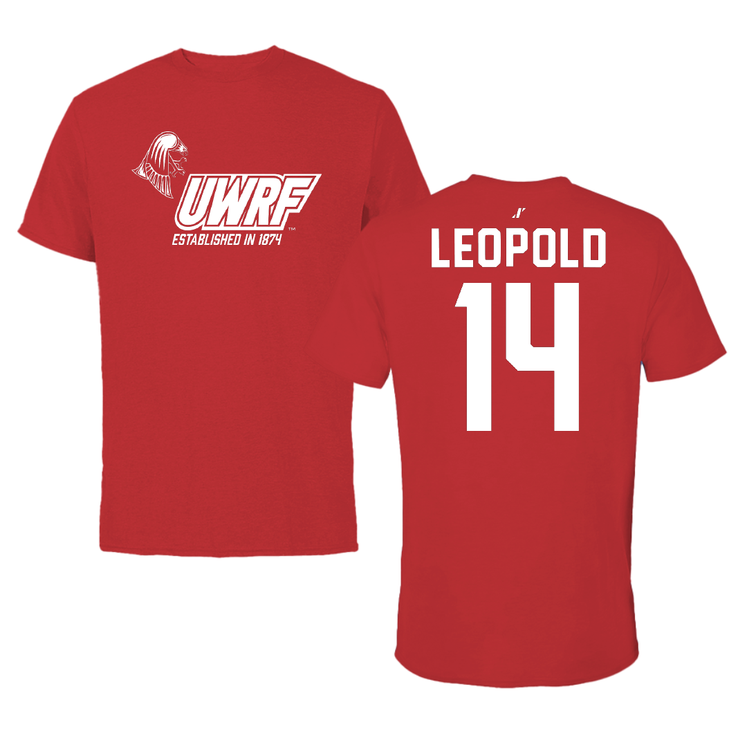 University of Wisconsin-River Falls Basketball Red General Performance Tee - #14 Savannah Leopold