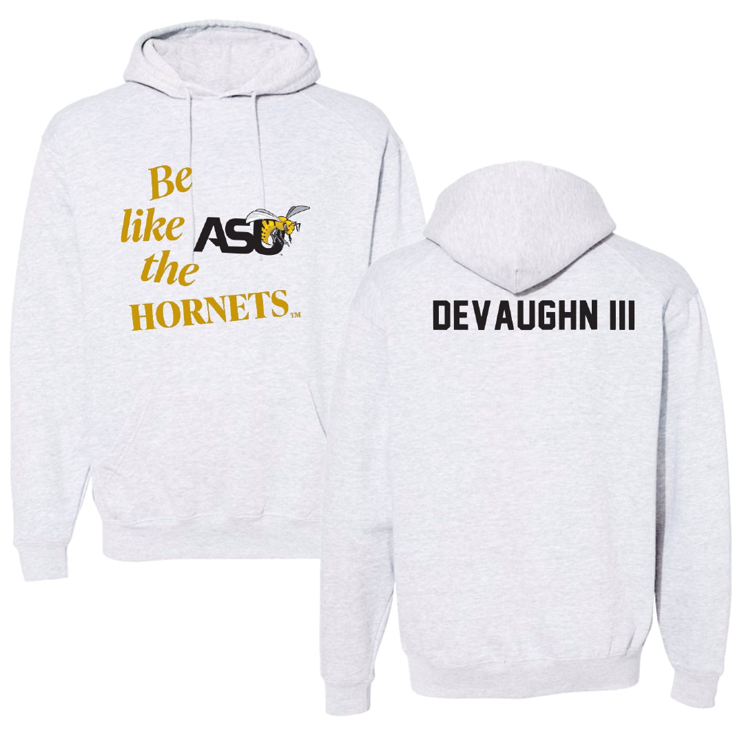 Alabama State University TF and XC Light Gray Be Like Us Hoodie - Vaughn DeVaughn III