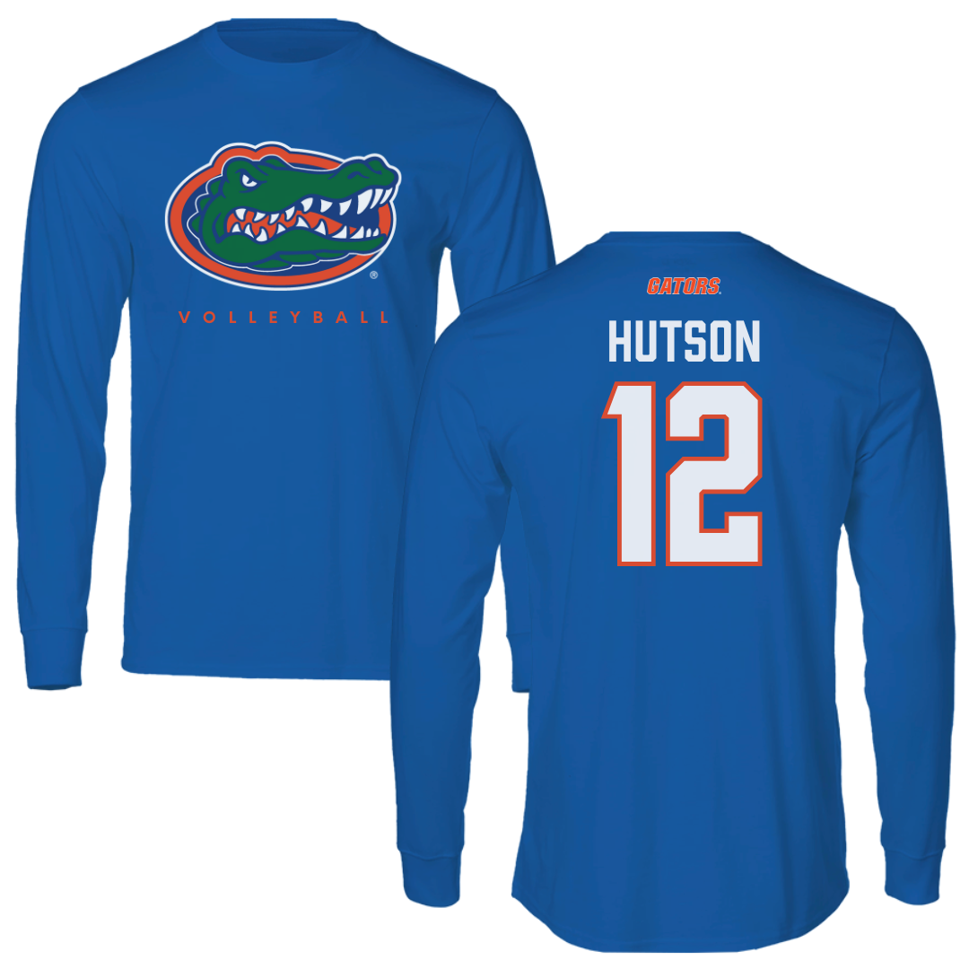 University of Florida Volleyball Blue Mascot Performance Long Sleeve - #12 Kira Hutson