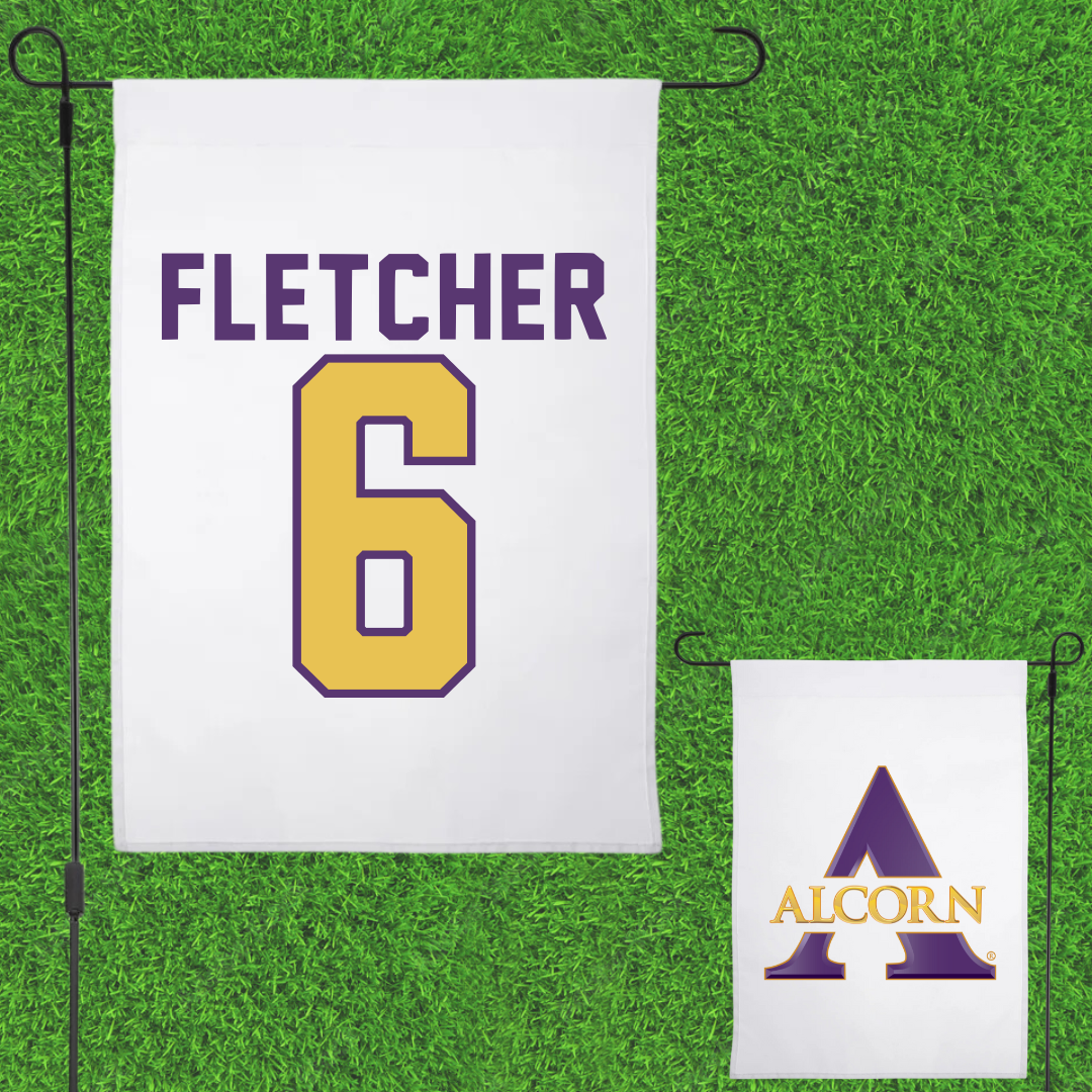 Alcorn State University Softball White Garden Flag - #6 Ta'Niyah Fletcher
