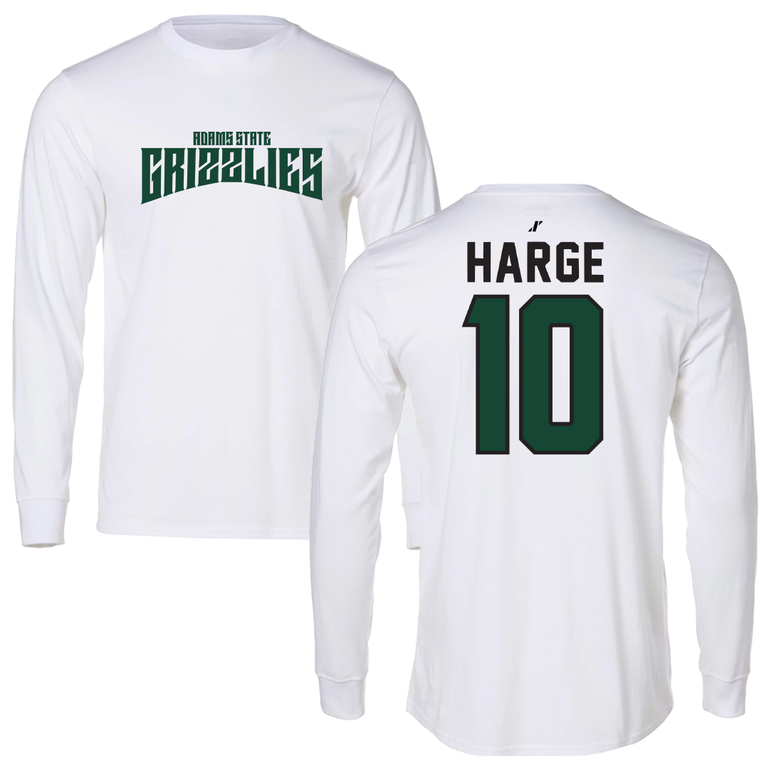 Adams State University Basketball White Classic Long Sleeve - #10 John Harge