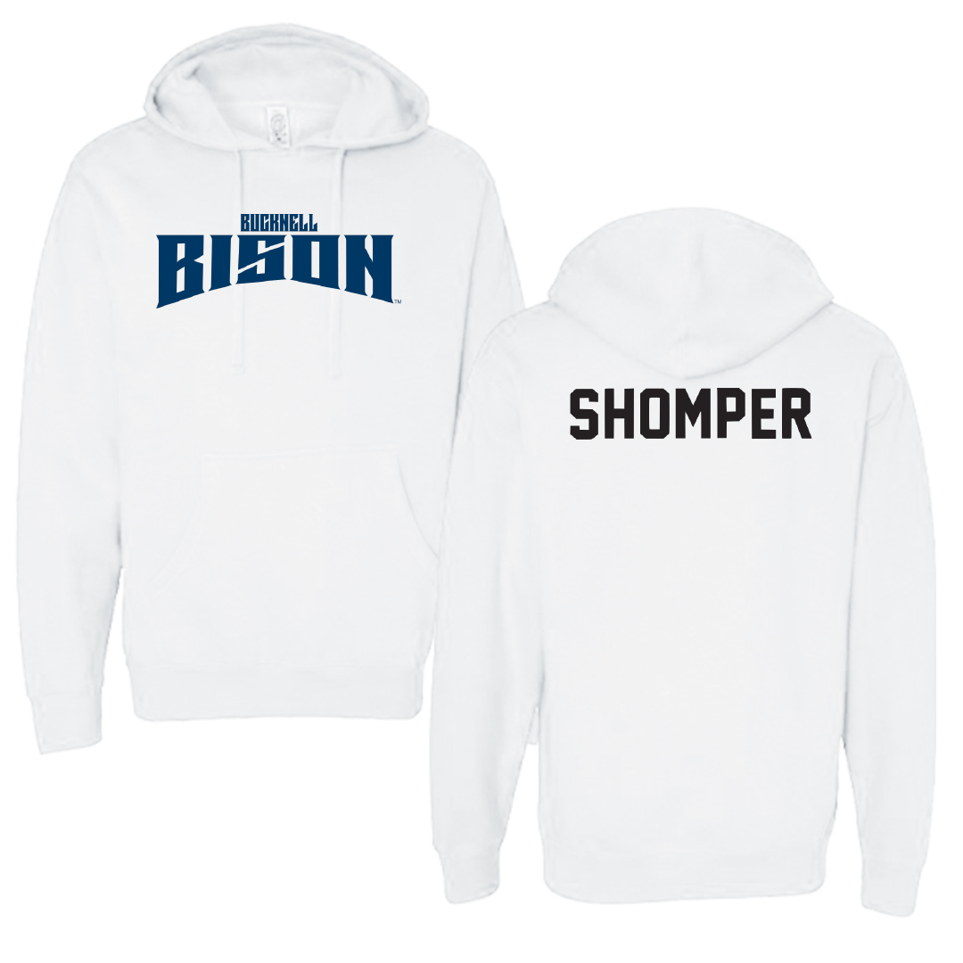 Bucknell University TF and XC White Classic Hoodie - Wade Shomper
