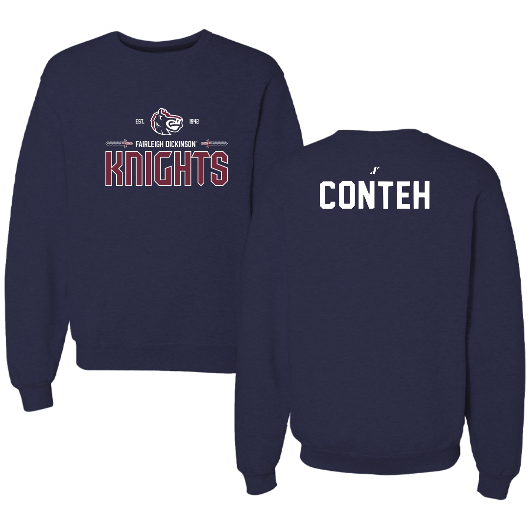 Fairleigh Dickinson University-Metropolitan Campus TF and XC Navy General Crewneck - Ekuyami Conteh