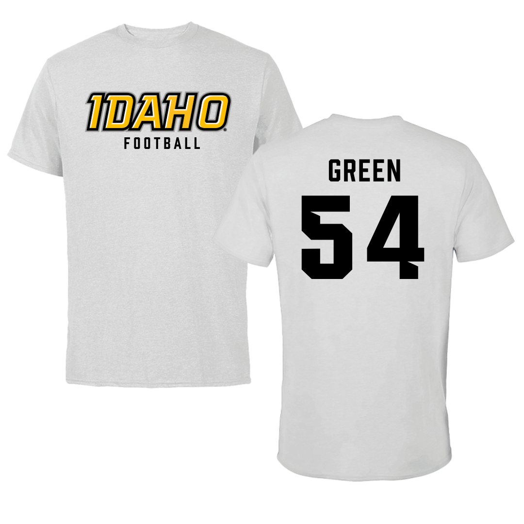 University of Idaho Football Gray Performance Tee - #54 Alex Green