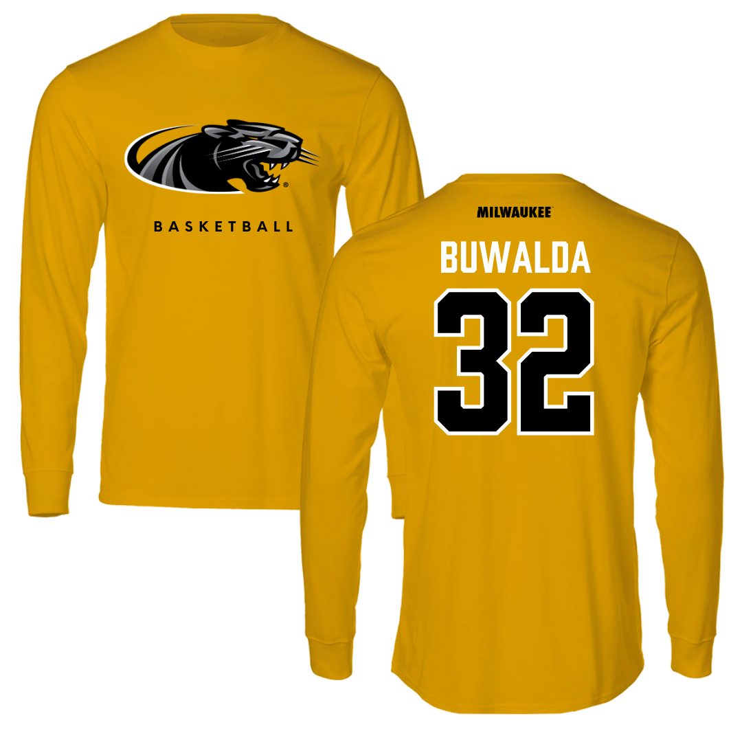 University of Wisconsin-Milwaukee Basketball Gold Performance Long Sleeve - #32 Jorey Buwalda
