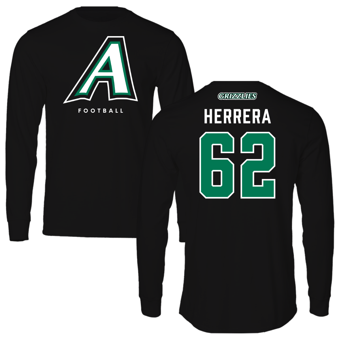 Adams State University Football Black Block Long Sleeve - #62 Daniel Herrera