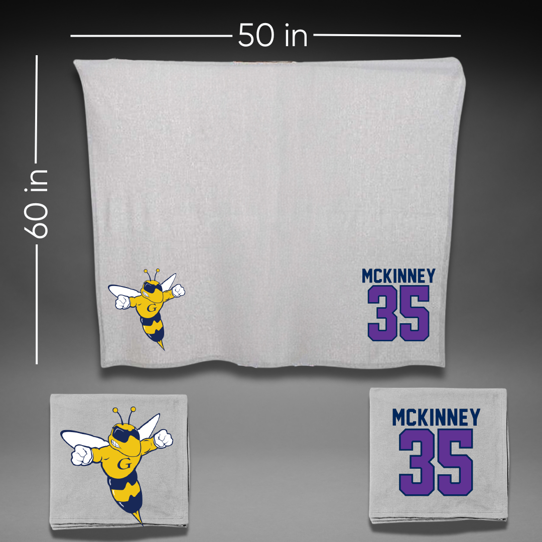Graceland University Softball Gray Blanket - #35 Malorie McKinney