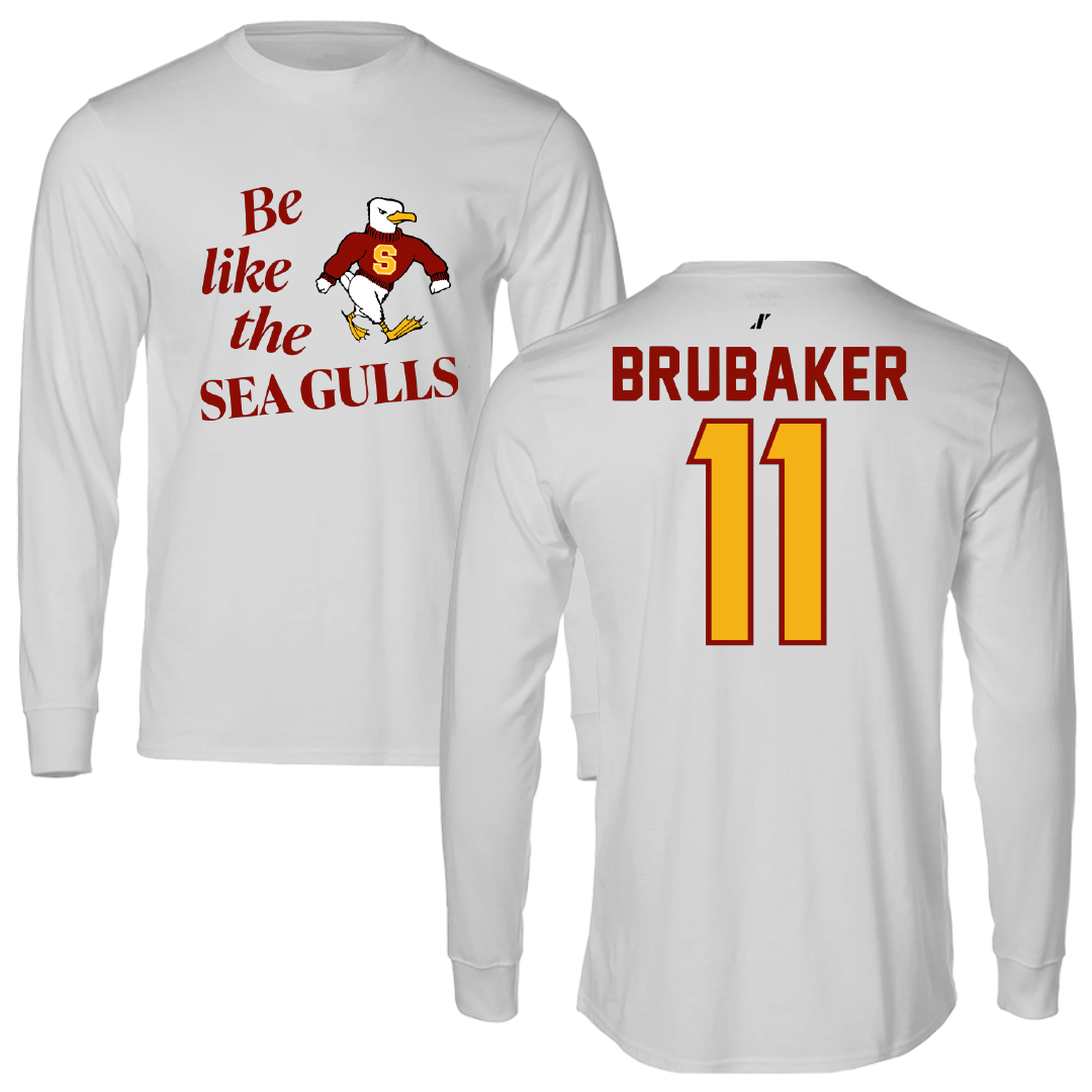 Salisbury University Football Light Gray Be Like Us Performance Long Sleeve - #11 Micah Brubaker