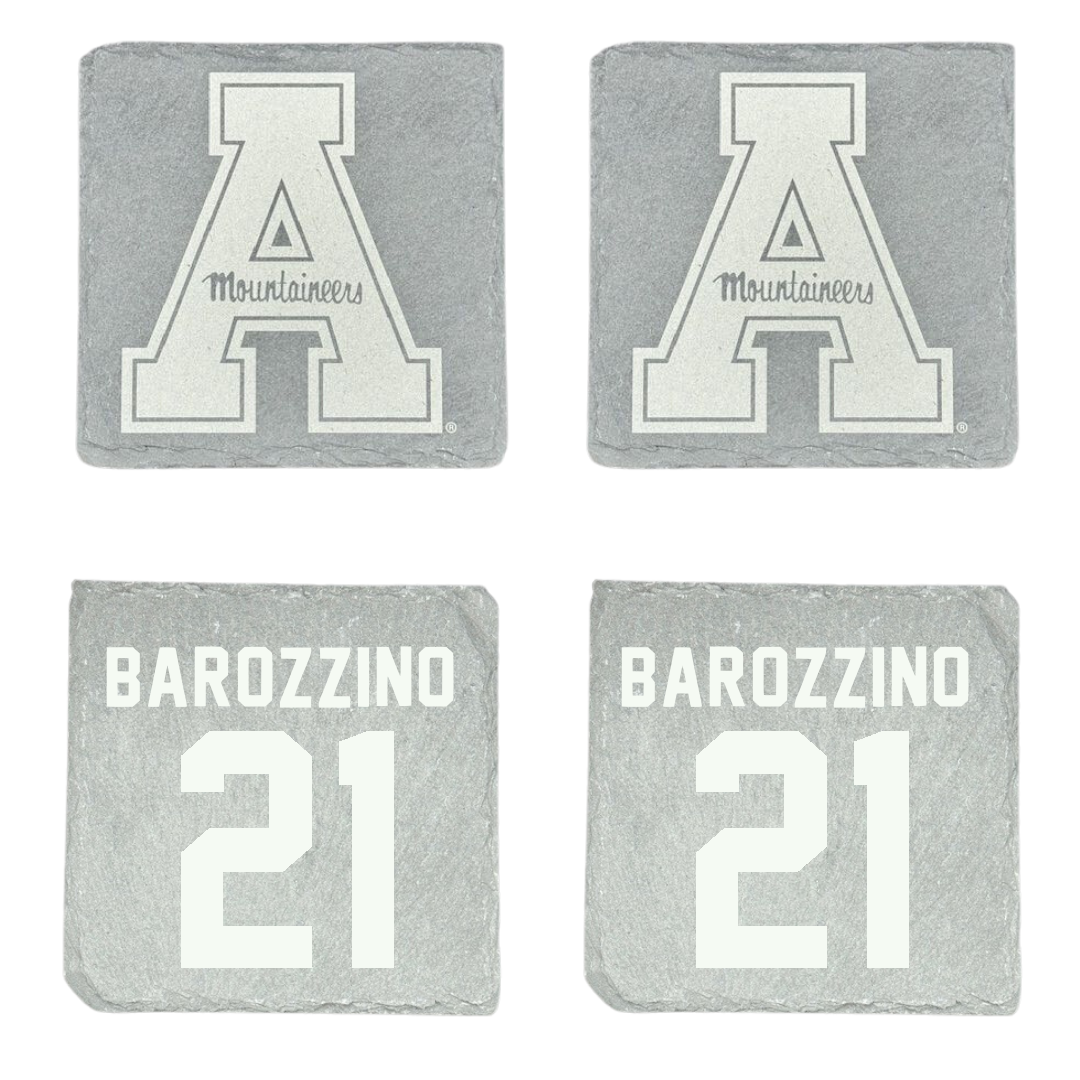 Appalachian State University Baseball Stone Coaster (4 Pack)  - #21 Conner Barozzino