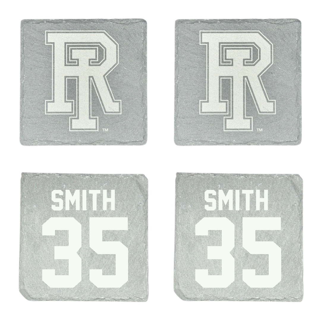 University of Rhode Island Basketball Stone Coaster (4 Pack)  - #35 Jameson Smith