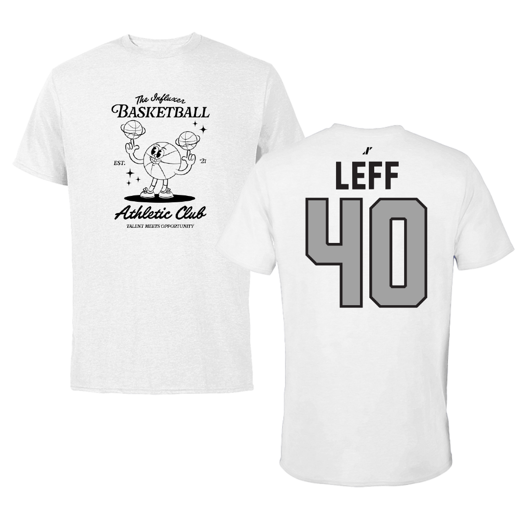 Basketball White Influxer Athletic Club Tee - #40 Nicole Leff