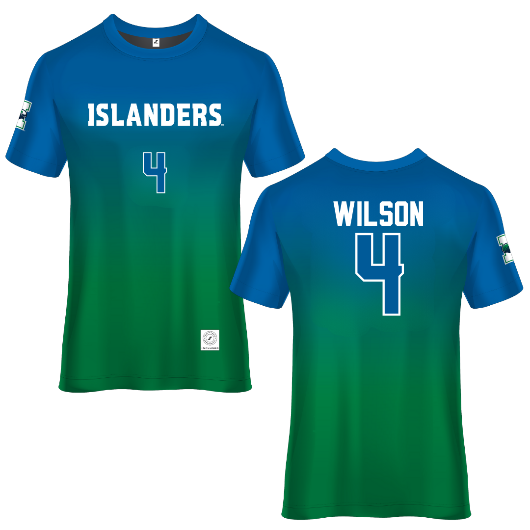 Texas A&M University-Corpus Christi Green Soccer Jersey - #4 Ashley Wilson