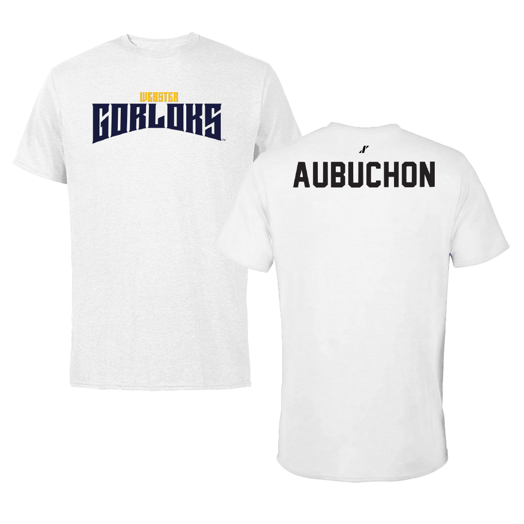 Webster University TF and XC White Classic Performance Tee - Steven Aubuchon