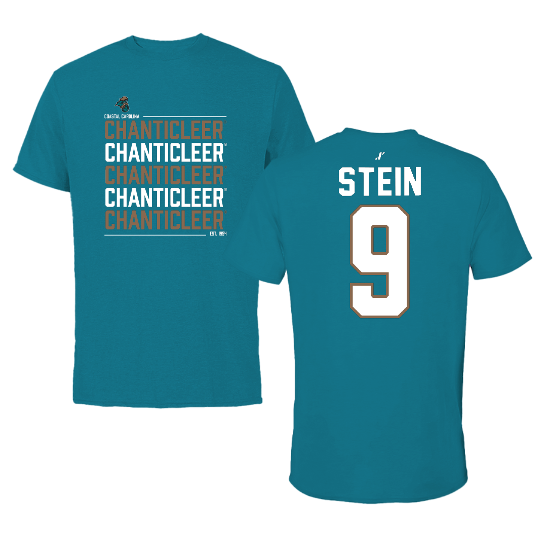 Coastal Carolina University Beach Volleyball Teal General Tee - #9 Jillian Stein