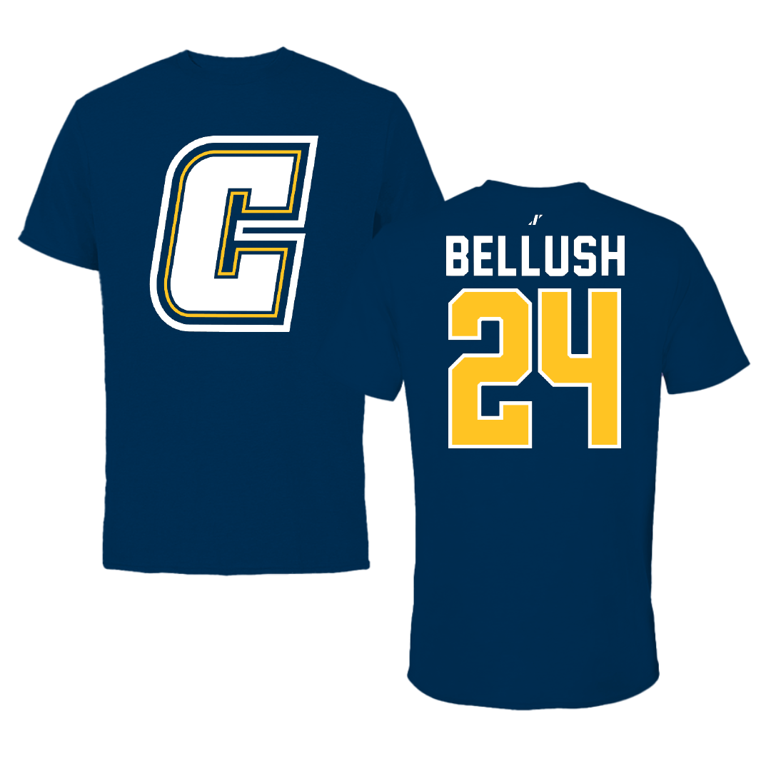 Coker University Acrobatics & Tumbling Navy Performance Tee - #24 Tanner Bellush