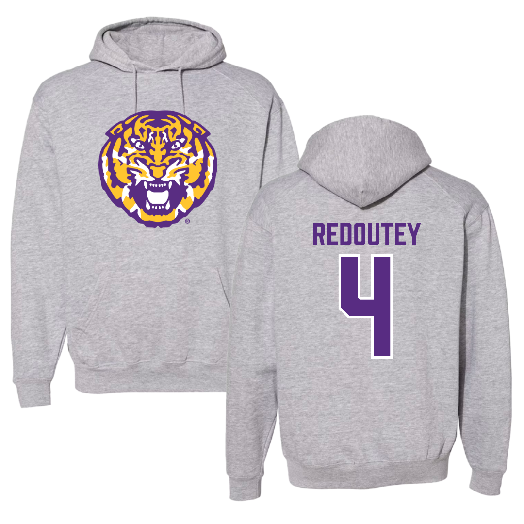 Louisiana State University Softball Gray Hoodie - #4 McKenzie Redoutey