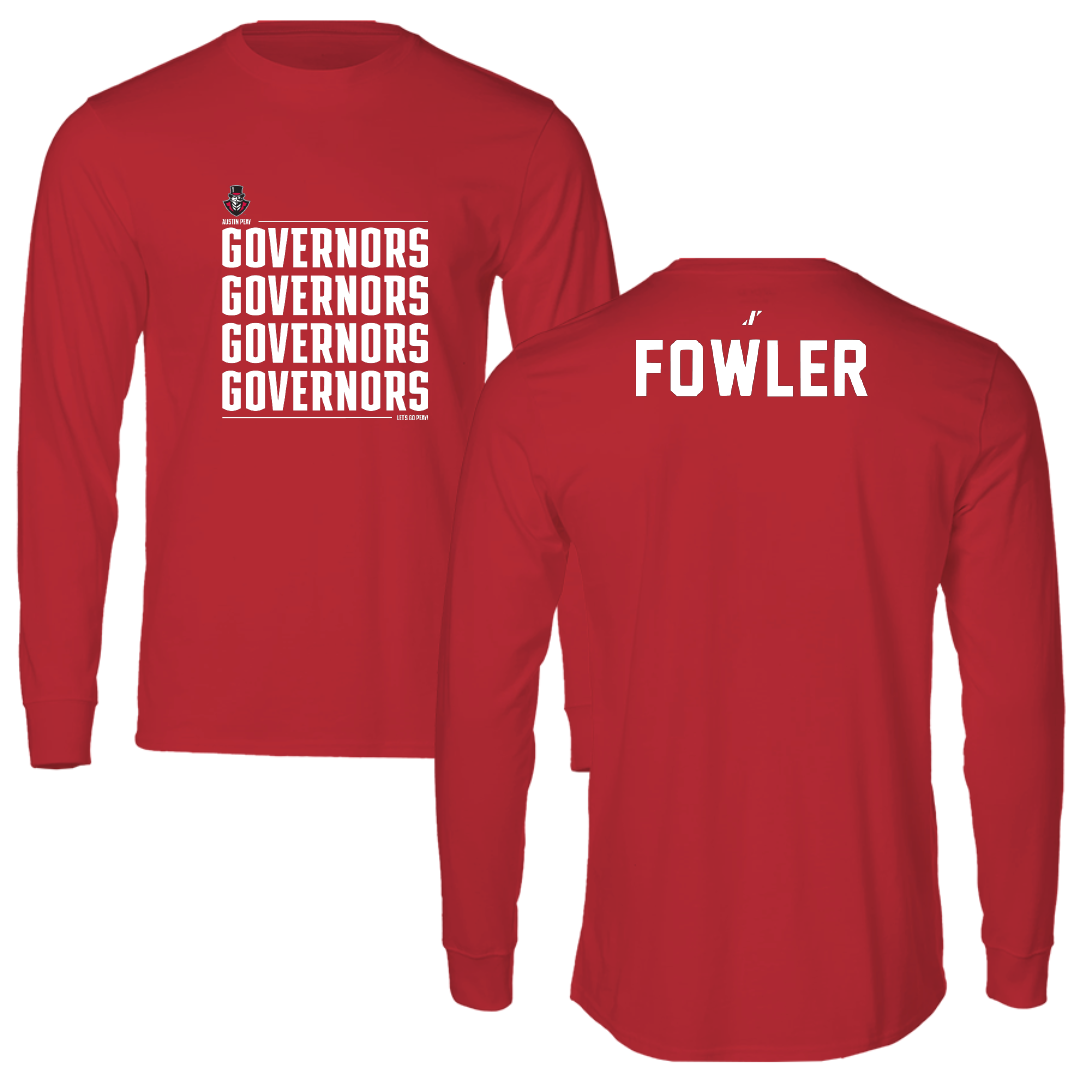 Austin Peay State University TF and XC Red General Long Sleeve - Jackson Fowler