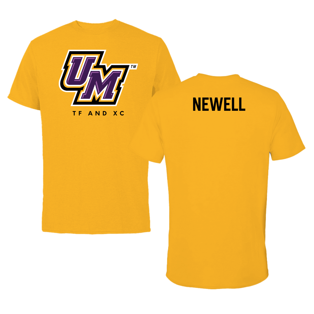 University of Montevallo TF and XC Gold Tee - Caleb Newell