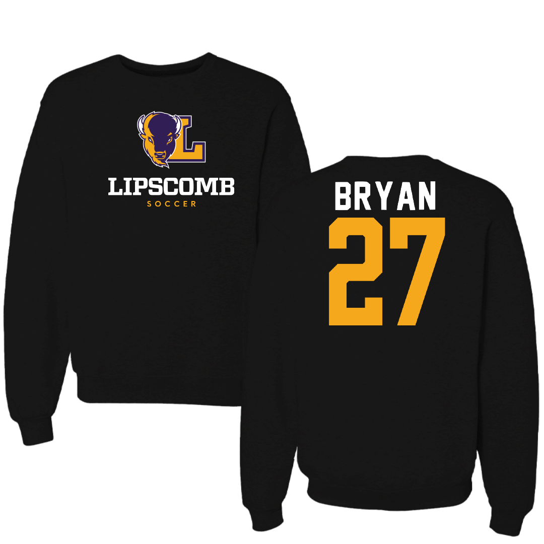 Lipscomb University Soccer Black Crewneck - #27 William Bryan