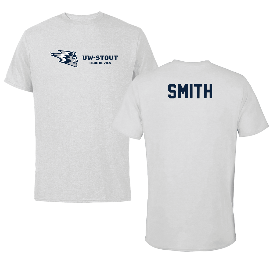 University of Wisconsin-Stout Golf Light Gray Performance Tee - Andrea Smith