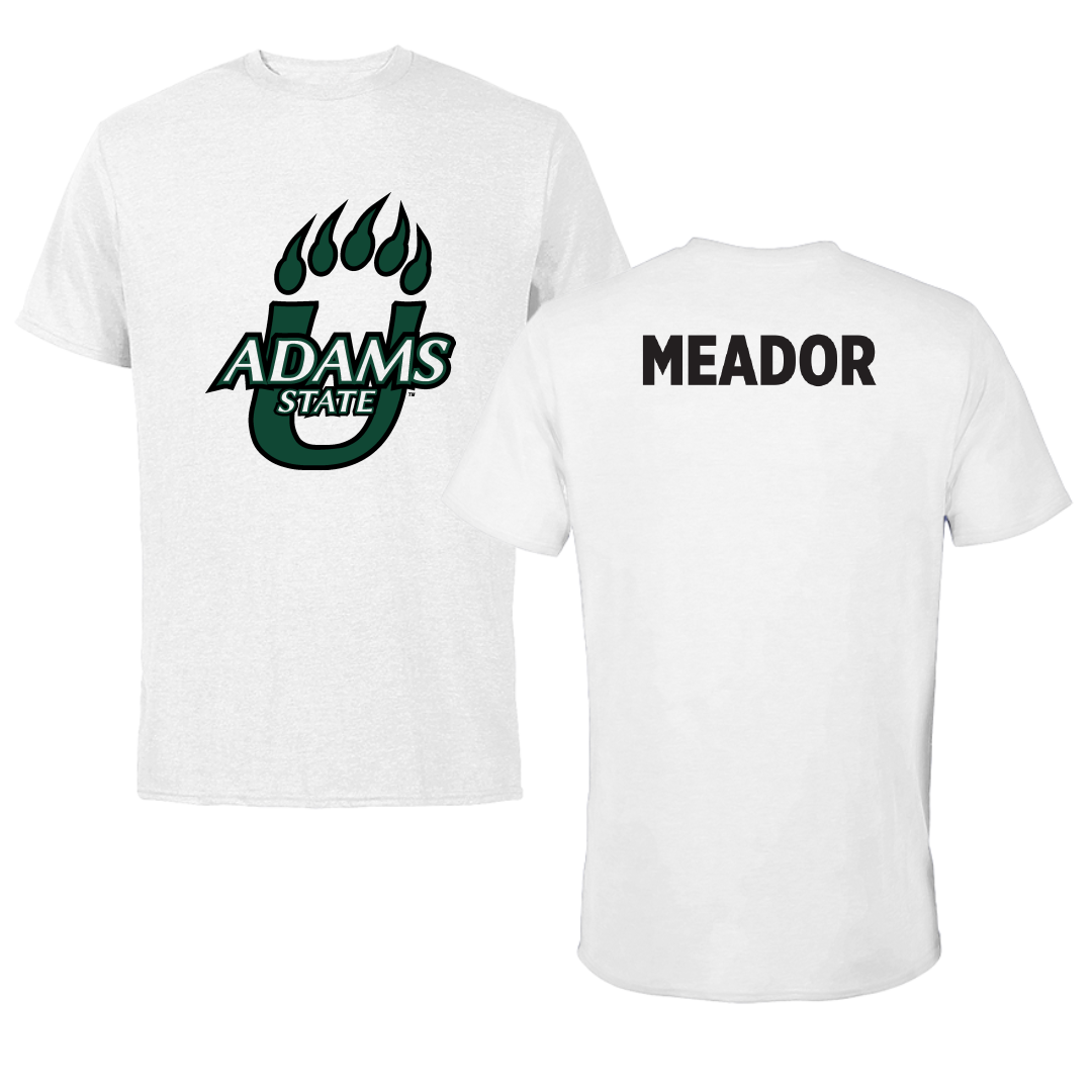 Adams State University Baseball White Performance Tee - Billy Meador