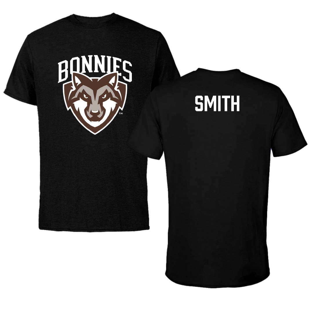 St. Bonaventure University Swimming & Diving Black Performance Tee - Denton Smith