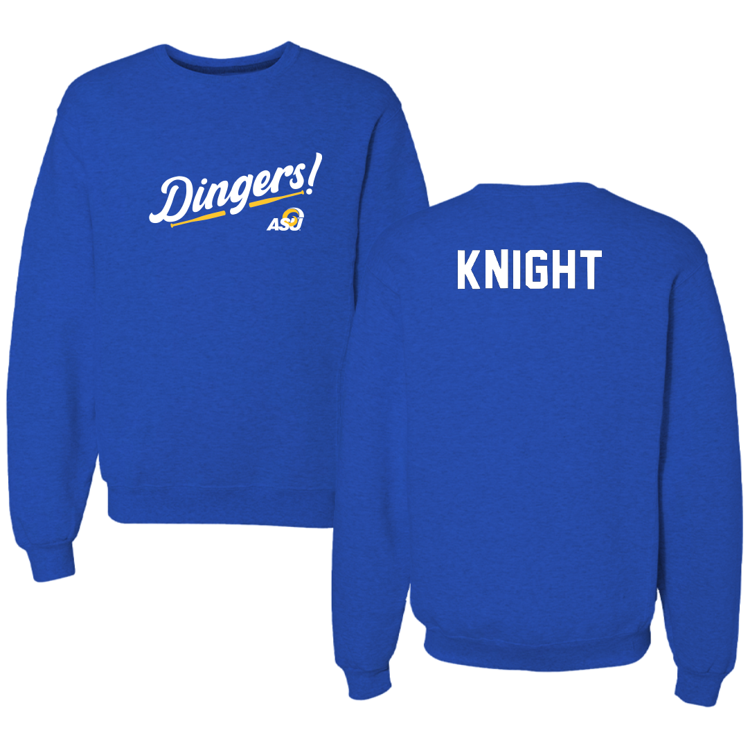 Angelo State University Baseball Blue Dingers Crewneck - Cooper Knight