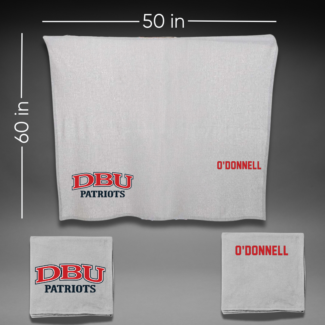 Dallas Baptist University TF and XC Gray Blanket - Emme O'Donnell