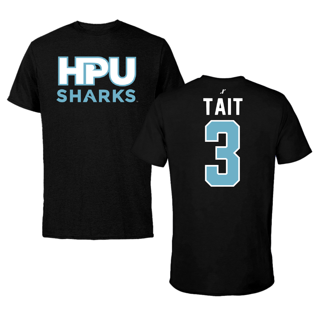 Hawaii Pacific University Basketball Black Performance Tee - #3 Sarah Tait