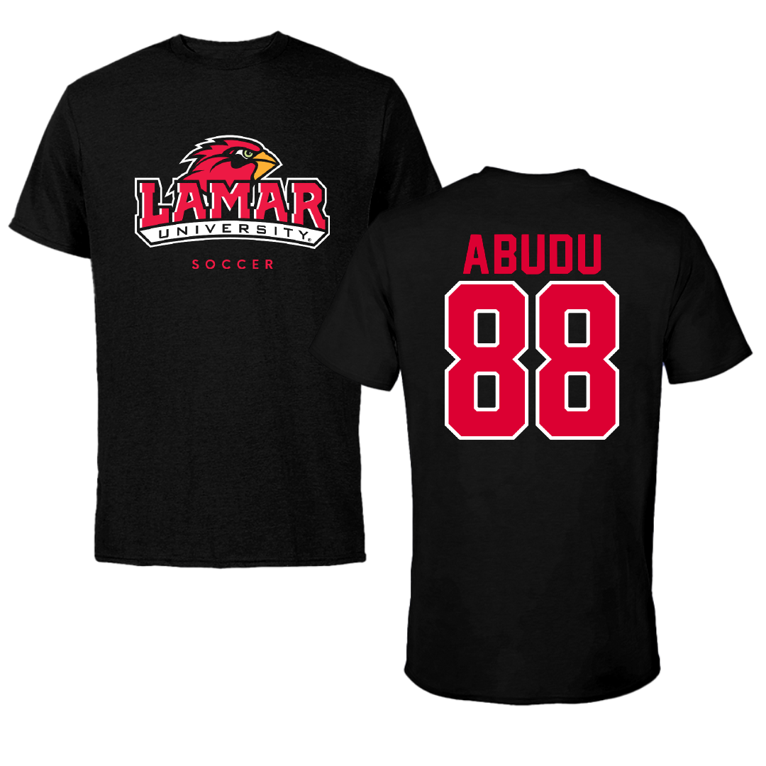 Lamar University Soccer Black Tee - #88 Ronke Abudu