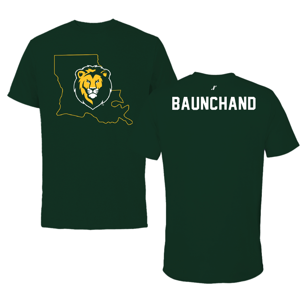 Southeastern Louisiana University TF and XC Forest Green State Tee - Courtlin Baunchand