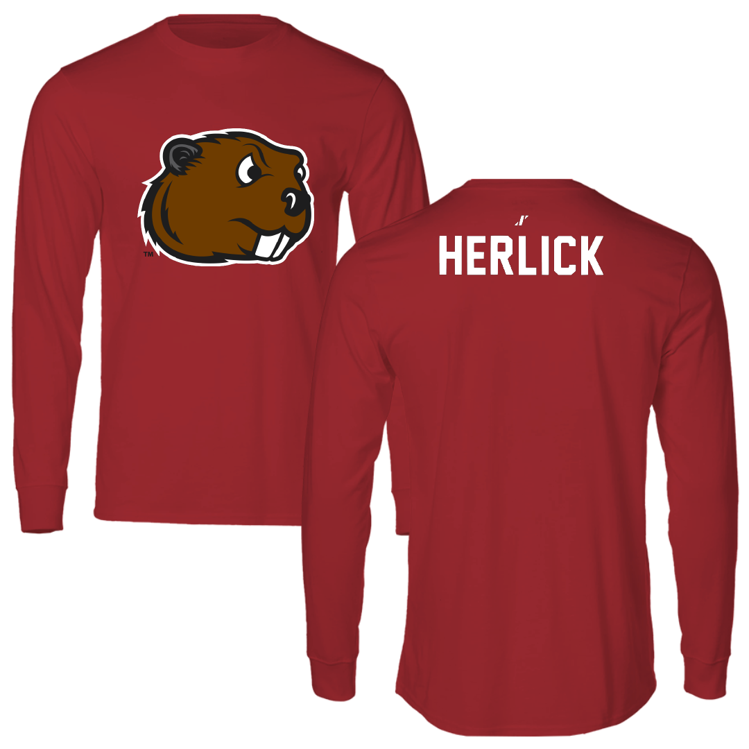 Minot State University Golf Canvas Red Long Sleeve - Darien Herlick