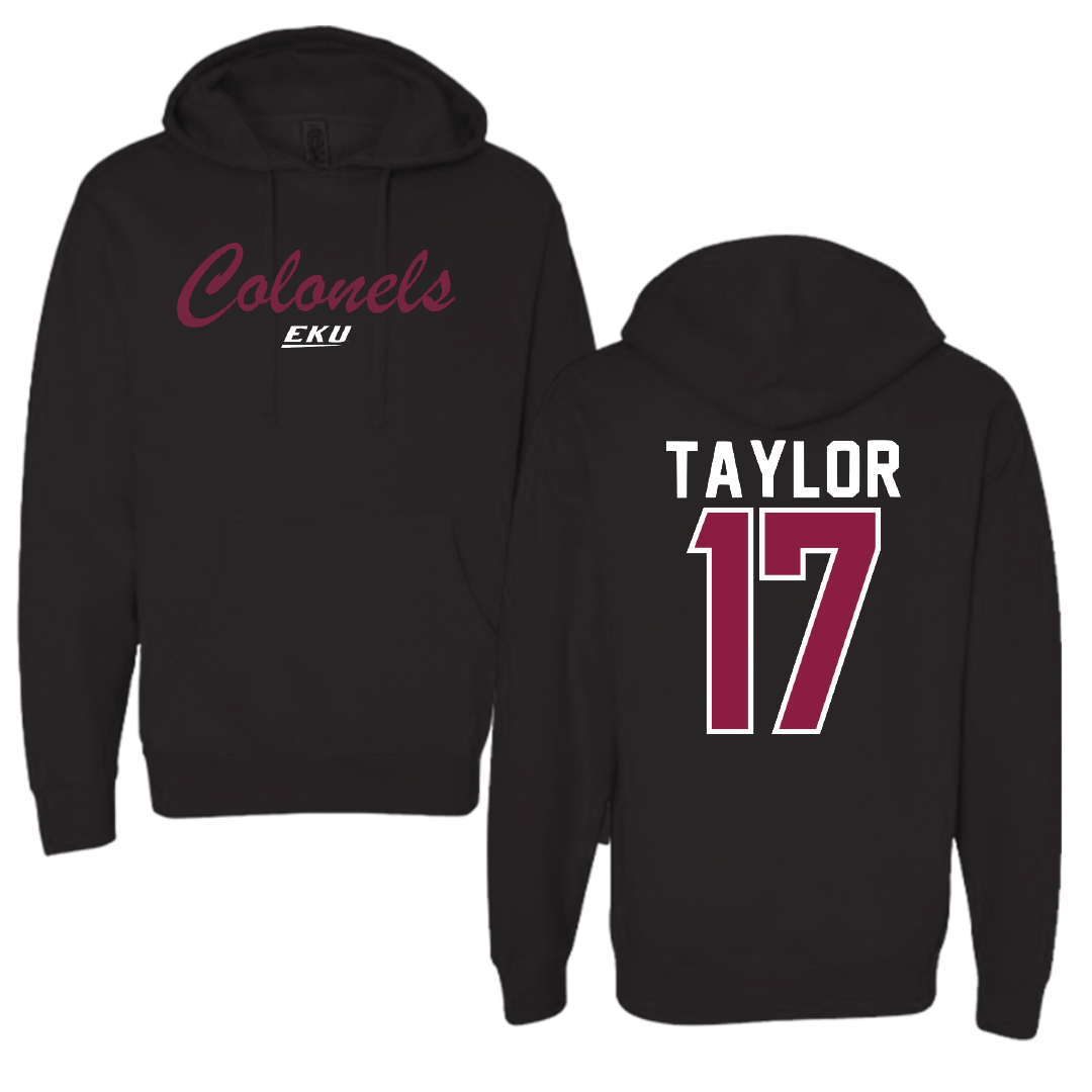 Eastern Kentucky University Soccer Black Hoodie - #17 Sydney Taylor
