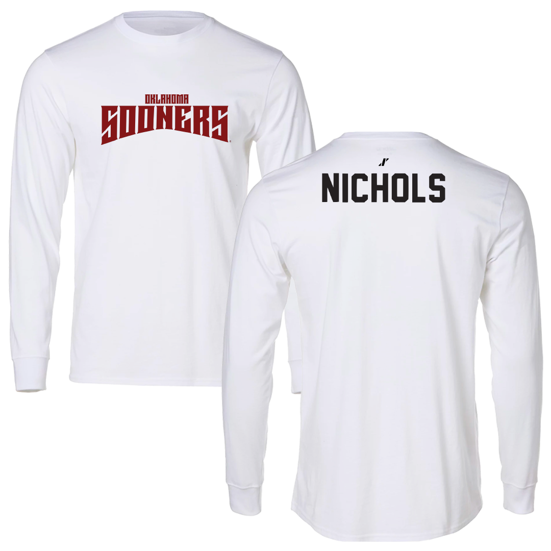 University of Oklahoma Wrestling White Classic Long Sleeve - Ryan Nichols