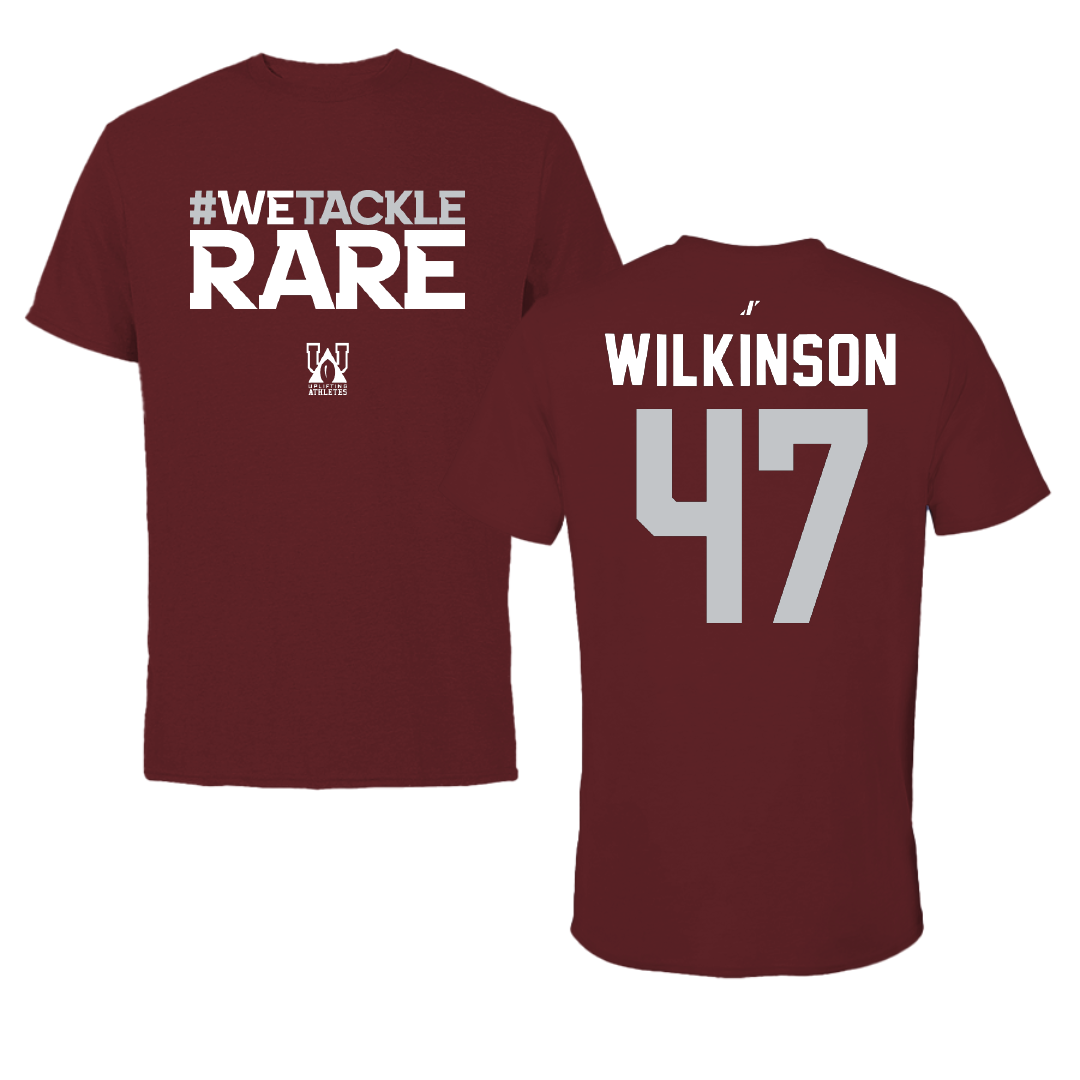 Mississippi State University Football Maroon Uplifting Athletes Tee - #47 William Wilkinson