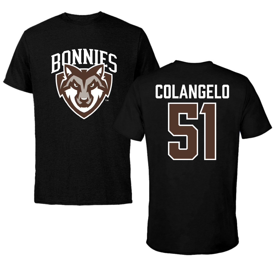 St. Bonaventure University Lacrosse Black Tee - #51 Brit Colangelo