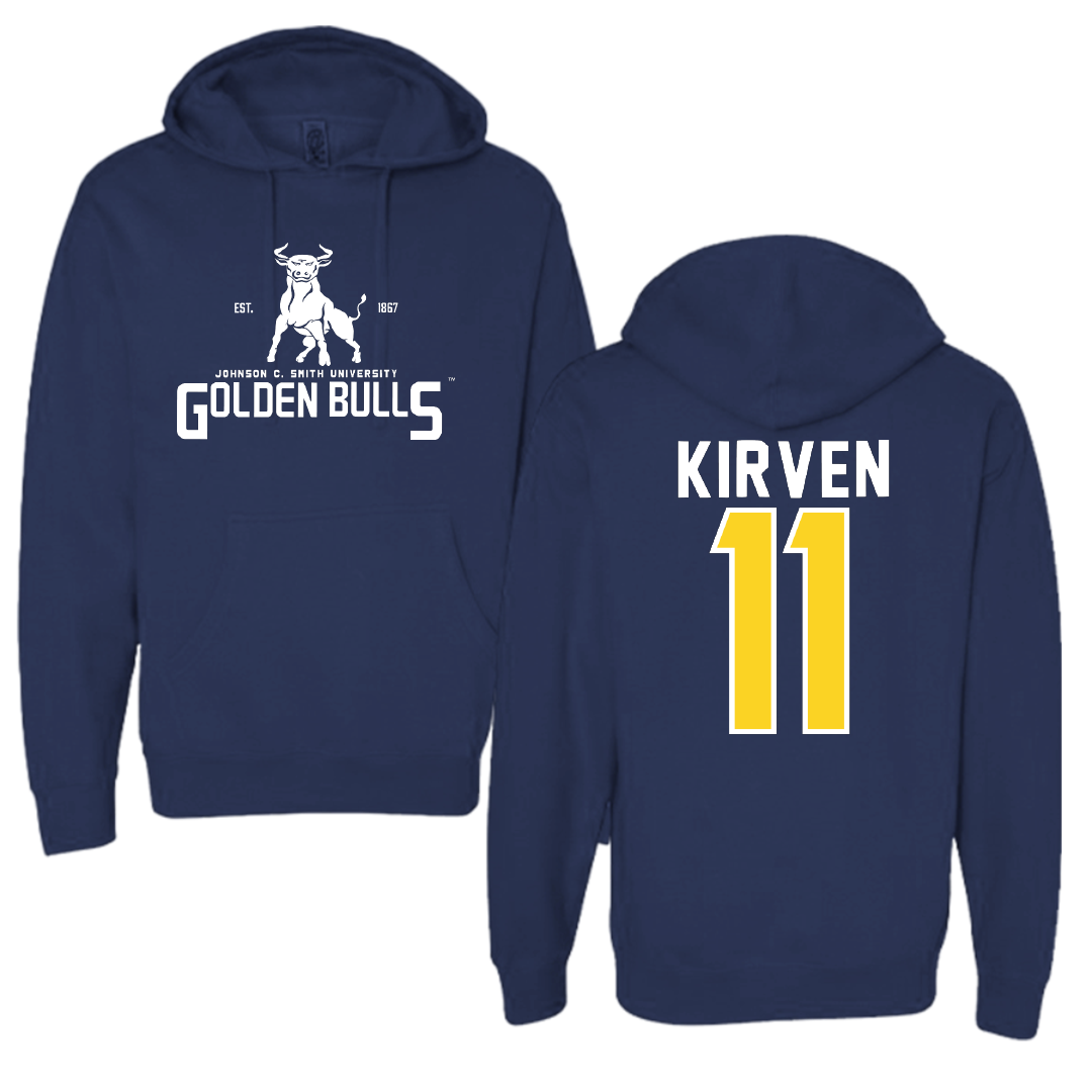 Johnson C. Smith University Basketball Navy General Hoodie - #11 Ashlei Kirven