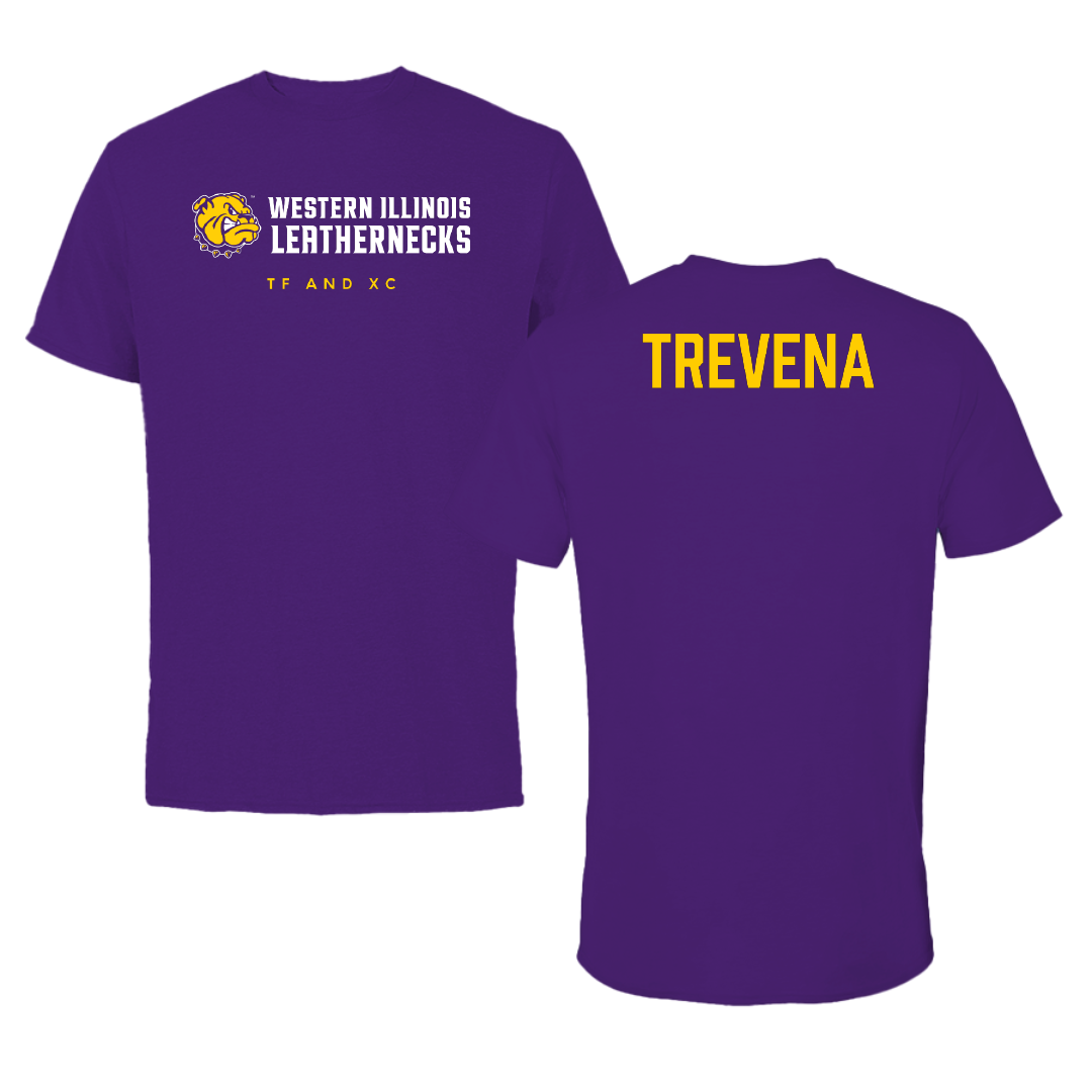 Western Illinois University TF and XC Purple Tee - Madison Trevena