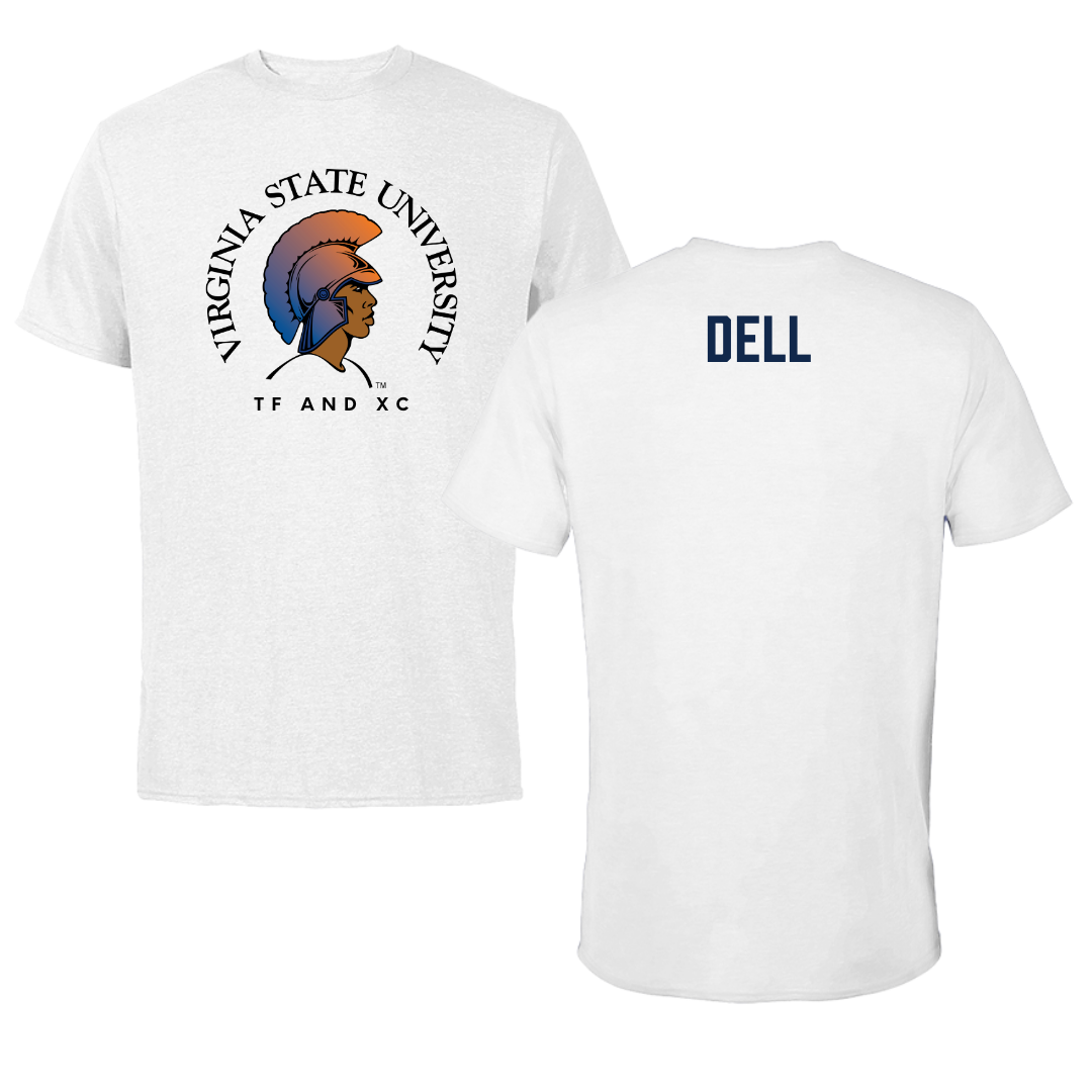 Virginia State University TF and XC White Performance Tee - Samiya Dell