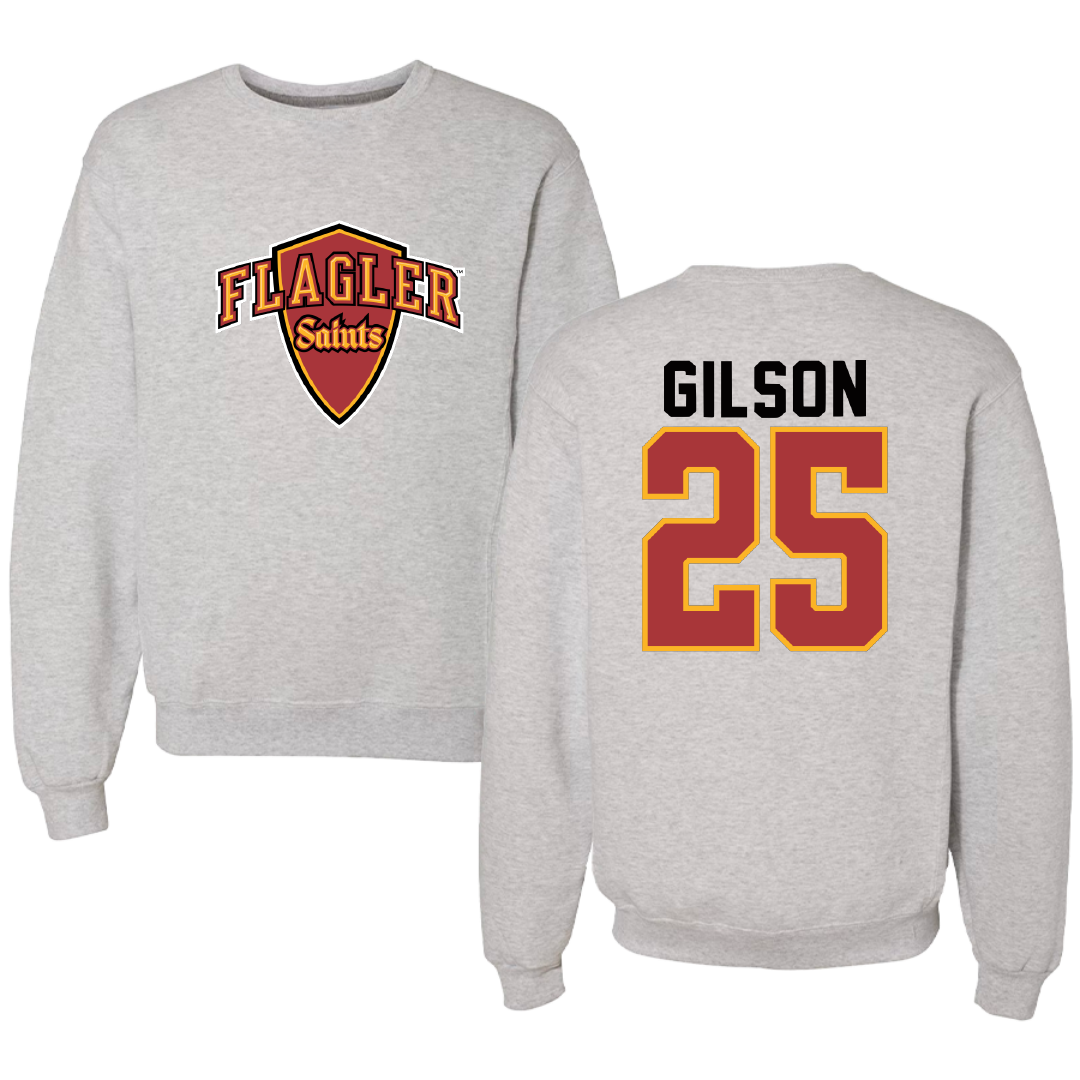 Flagler College Baseball Gray Crewneck - #25 George Gilson