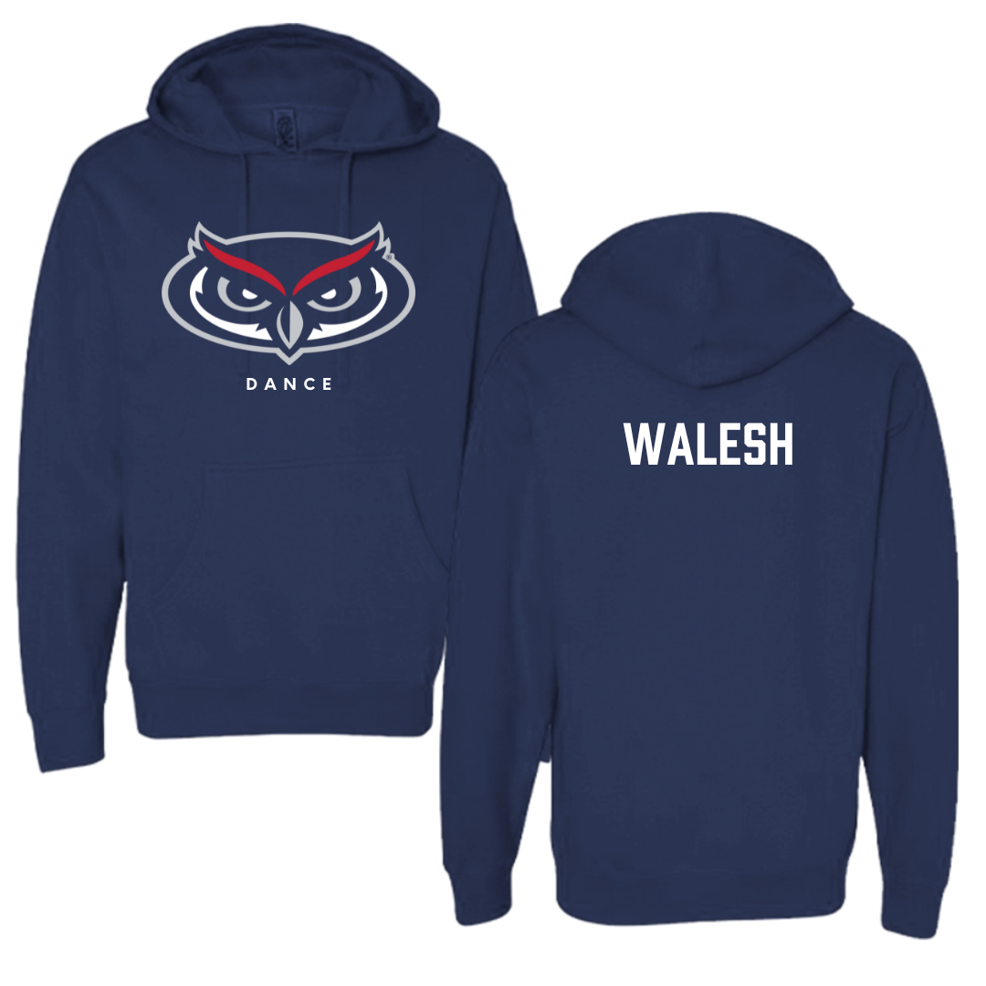 Florida Atlantic University Dance Navy Mascot Hoodie - Ashley Walesh