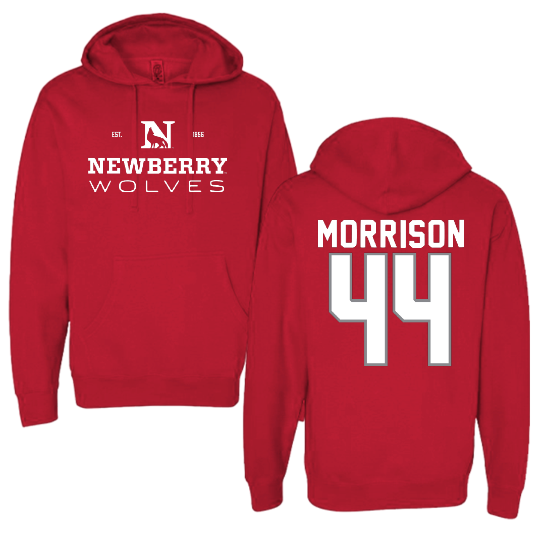 Newberry College Baseball Red General Hoodie - #44 Blake Morrison