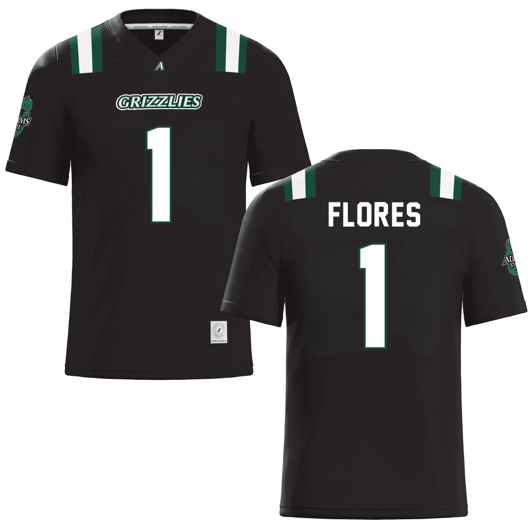 Adams State University Black Football Jersey - Angel Flores