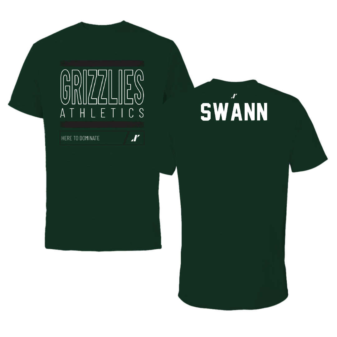 Adams State University TF and XC Forest Green Dominate Tee - Micah Swann