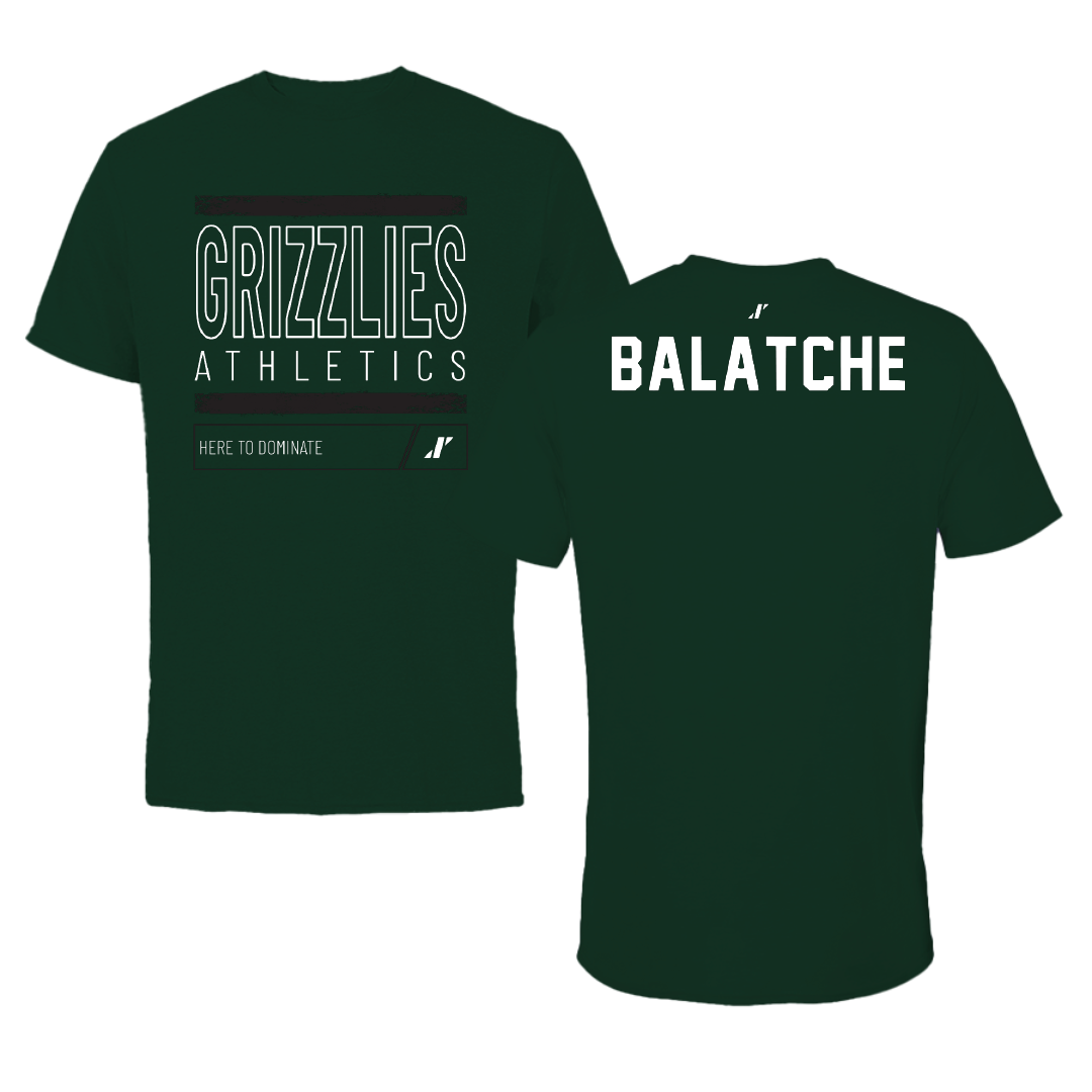 Adams State University Basketball Forest Green Dominate Performance Tee - Duncan Balatche