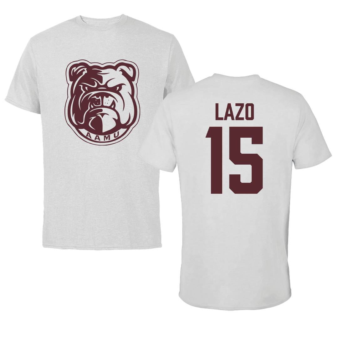 Alabama A&M University Baseball Light Gray Performance Tee - #15 Charlie Lazo